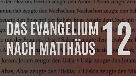DZW, Ep. 166: Matthäus Kap. 12 – Vers für Vers (Sabbat, Lästerung des Geistes, Dämonen)