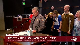 Full news conference: Gannon Stauch's stepmother arrested in murder charge in boy's disappearance