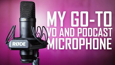 RODE NT1 microphone for podcast, voice over, livestream, and Zoom calls