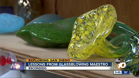 Glassblowing Italian maestro coming to Escondido