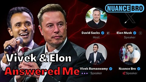 I Spoke With Elon Musk And Vivek Here's What I Asked