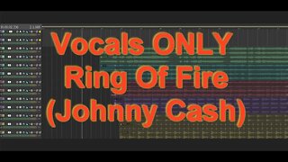 Vocals ONLY - Ring Of Fire (Johnny Cash)