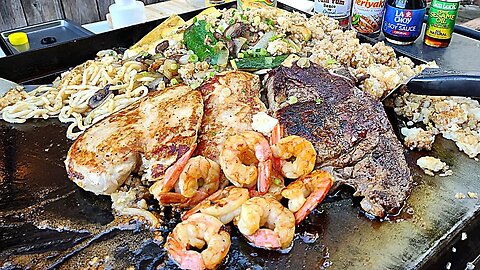 Relaxing Hibachi Cook on a Griddle