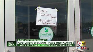 Dry cleaner disappears, taking customers' clothes