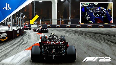 Las Vegas Grand Prix Laps on PS5 with F1 23 and Fanatec DD Pro F1 Wheel - In 4K