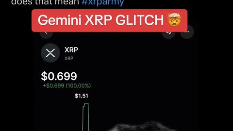 XRP Gemini exchange glitch, are you falling for it again? 🤔 🤯 🚀