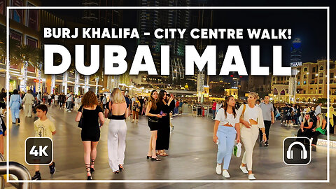 World’s Largest Mall Virtual Tour! 🇦🇪 Dubai Night in [4K] 60fps