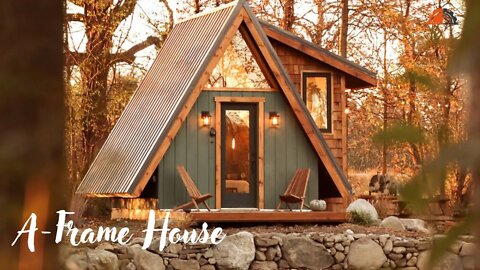 Cozy and Beautiful ! Modern A Frame House - The Step, a Quaint Cozy A-Frame, Located on a Farm