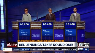Ken Jennings wins on night one