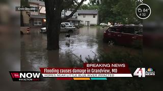 Flooding damages homes near Little Blue River