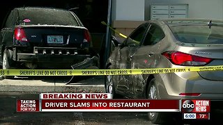 Car jumps curb, crashes into Beef 'O' Brady's in Spring Hill, injuring six