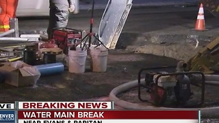 Water main breaks across metro Denver