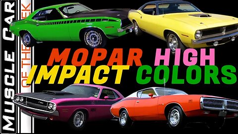 Mopar High Impact Colors of 1970 - Muscle Car Of The Week Video Episode 337