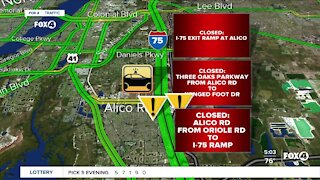 Ramp on I75 closed in Fort Myers