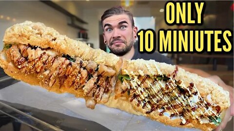 UNBEATEN FRIED CHICKEN BANH MI SANDWICH CHALLENGE | Tea Villas Massive Vietnamese Sandwich Challenge