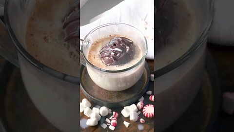 How to Make a Peppermint Hot Chocolate Bomb -- iambaker.net