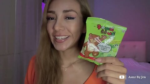 ASMR Comiendo dulces de Tailandia 🇹🇭 #mouthsounds #asmr