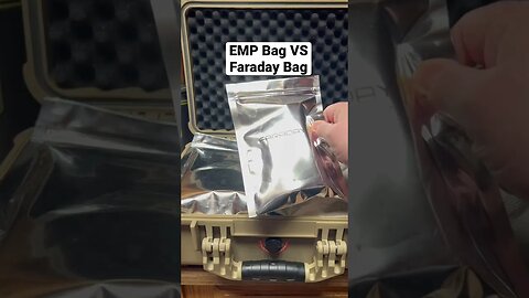 EMP Bag VS Faraday Bag #EMP #bugoutbag #electromagneticpulse #griddown #offgrid