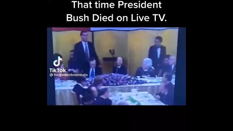 Remember when George Bush Sr died on live TV and replaced with a clone