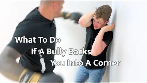 Self Defense When You're Backed Into A Corner by a Bully