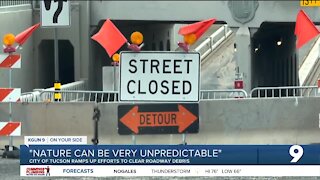 City of Tucson doing their part to keep storm debris off streets