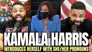 Kamala Harris Introduces Herself With She/Her Pronouns