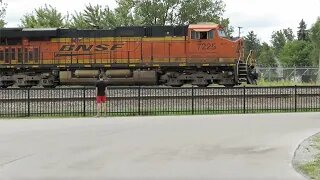CSX Intermodal/AutoRacks Train With BNSF Power from Fostoria, Ohio August 29, 2020