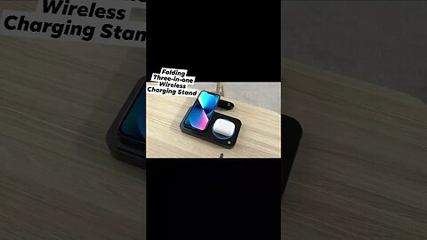 Folding Three-in-one Wireless Charging Stand ||Royal Flint LLC ,Iphone,Android ,Digital watch