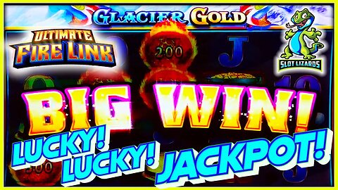 LUCKY LUCKY JACKPOT HANDPAY! Ultimate Fire Link Glacier Gold Slot