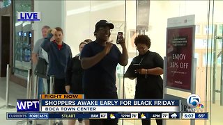 Shoppers up early for Black Friday deals in Boca Raton