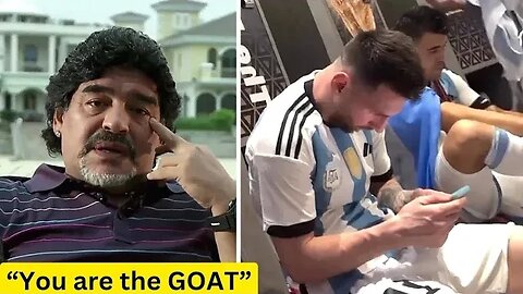 Wow! Maradona's message to Messi about winning the World Cup