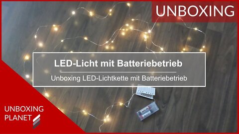 4 Meter LED-Licht mit Batteriebetrieb - Unboxing Planet
