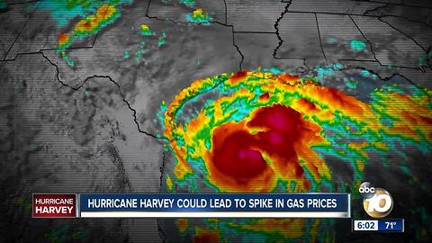 Hurricane Harvey could lead to spike in gas prices