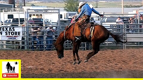 Bronc Riding - 2022 West Texas Ranch Rodeo | Friday (Censored)