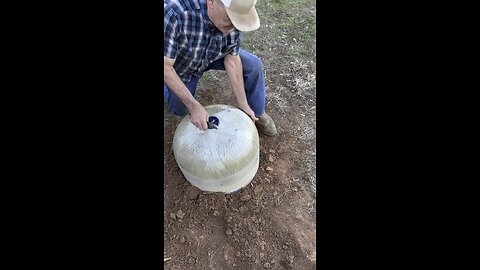 Dad’s new septic lid!