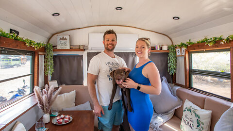 South African Couple's DIY Short Bus With Raised Roof & Other Cool Modifications