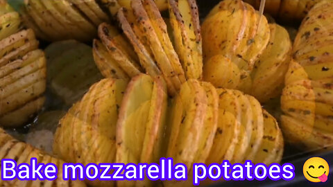 Bake mozrella potatoes for friends||crispy baked potatoes||mozrella baked potatoes recipe