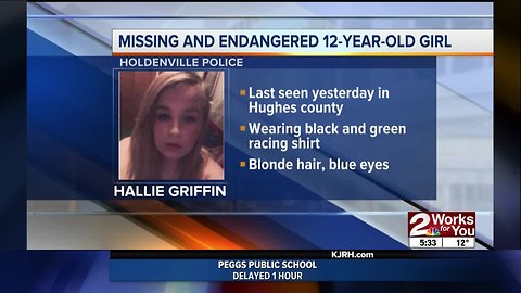 Police searching for missing Holdenville 12-year-old
