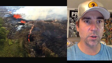 Kilauea Volcano Spewing Lava River into Geothermal Plant & Ocean