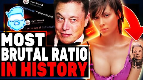 Elon Musk Delivers Most BRUTAL Ratio In Twitter History As Woke Actress Alyssa Milano Epically Fails