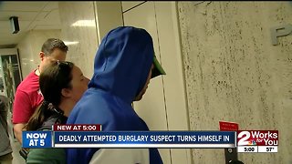 Deadly attempted burglary suspect turns himself in