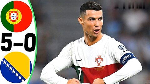 Cristiano Ronaldo 🔥 | Portugal vs Bosnia Highlights | All 5-0 Highlights & Goals