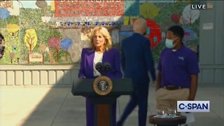 Biden Wanders Off While Jill Biden Pushes Vaccinations