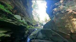 Grotto Falls Grayson Lake Kentucky Kayaking