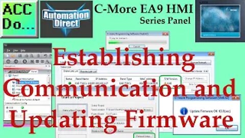 C-More EA9 HMI Series Panel Communication and Updating Firmware