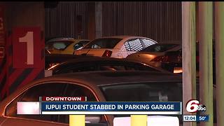 Person stabbed in armed robbery in IUPUI garage