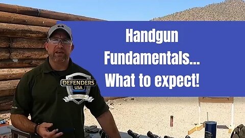 Handgun Fundamentals - What you can expect in a Handgun Fundamentals course with @defenders-usa