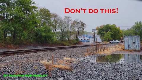 SPECIAL ANNOUNCEMENT and near crash with Norfolk Southern 11Z at Crossing in Hudson Pa. Oct. 4 2022