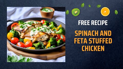 Free Spinach and Feta Stuffed Chicken Recipe🌿🧀🍗+ Healing Frequency🎵