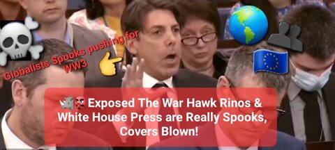 🦏👺Exposed The War Hawk Rinos & White House Press are Really Spooks, Covers Blown!